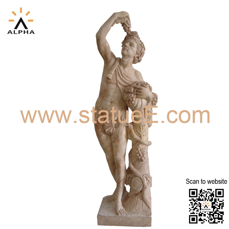 Marble Bacchus statue